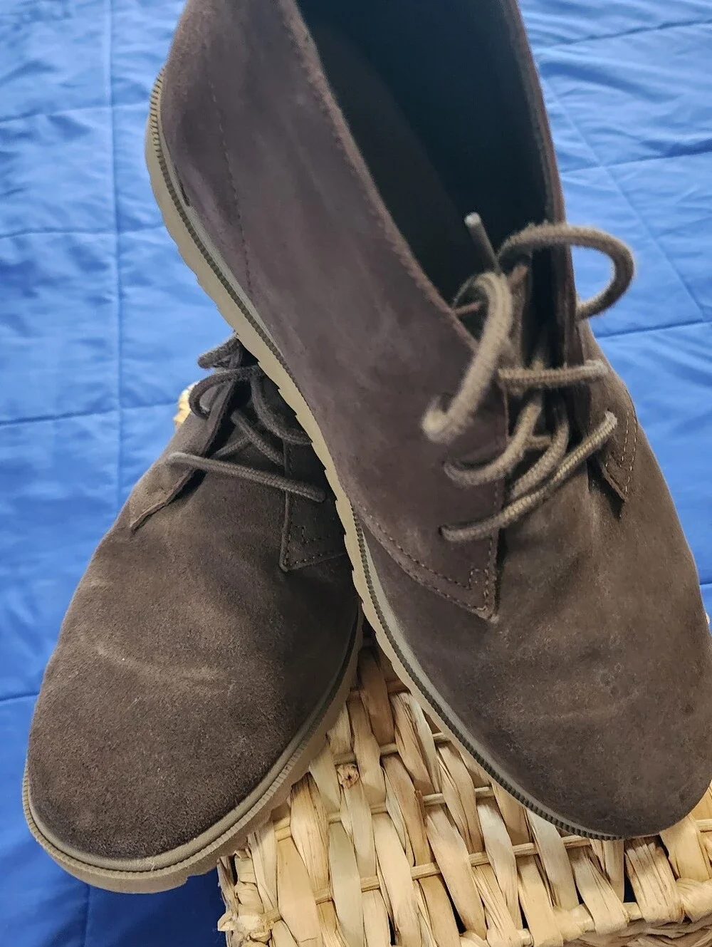 Men's REEF Leucadian Dark Brown Suede Chukka Boots - Lace-Up Casual